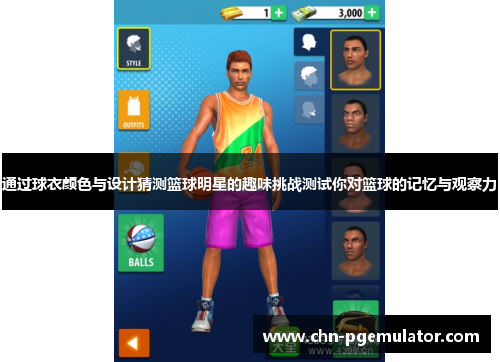 通过球衣颜色与设计猜测篮球明星的趣味挑战测试你对篮球的记忆与观察力